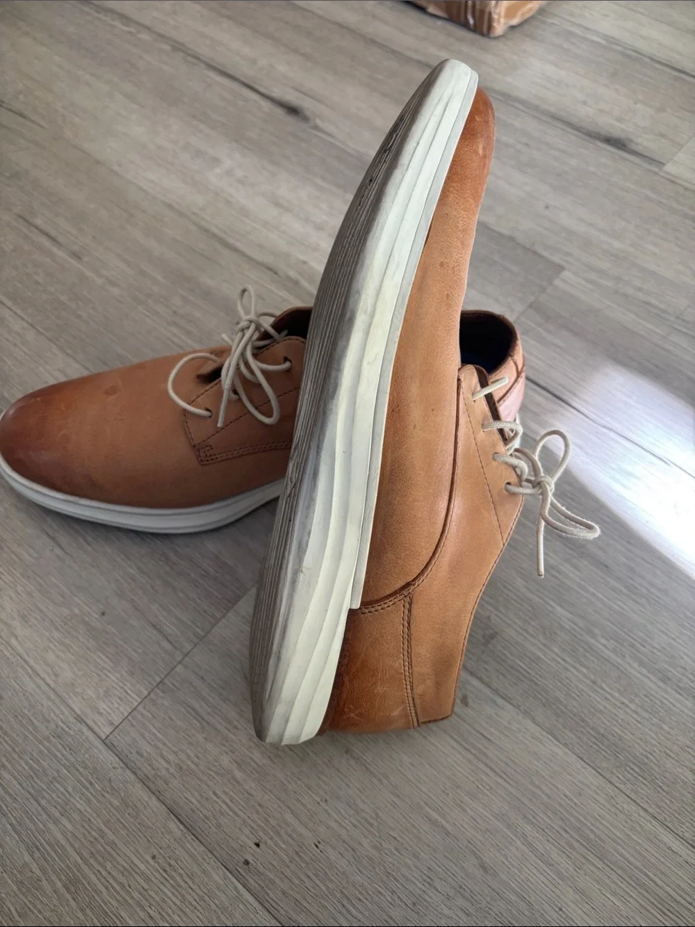 Dockers Men's Brown Leather-Style Casual Boat Shoes